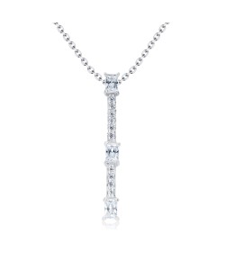Shine Crystal Silver Necklaces SPE-3840